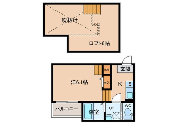 Ｃｒｅｏ庄内通伍番館の物件間取画像